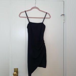 Black mini bodycon dress